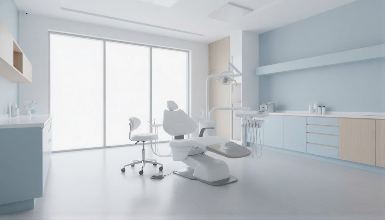 Современный кабинет стоматолога Cпокойный и чистый кабинет стоматолога